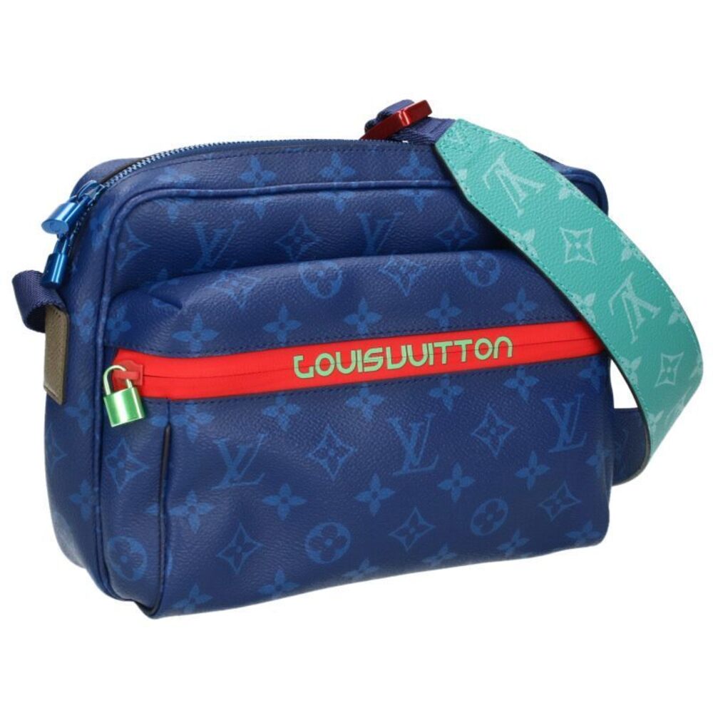 Louis Vuitton Monogram Pacific Shoulder Bag Blue Red Green